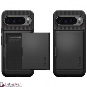 Spigen Slim Armor Cs dėklas - juodas (Google Pixel 9 Pro Xl)